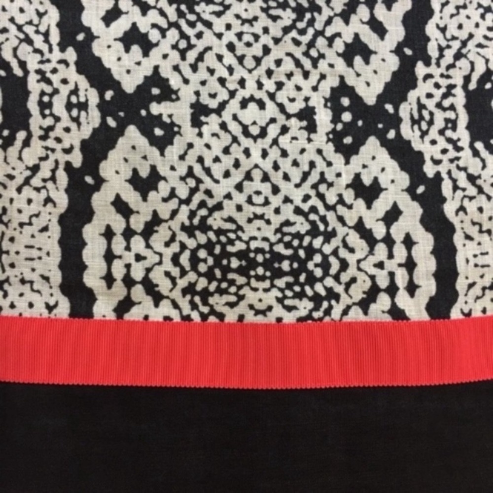Loft 100% Linen Python Color Block Dress - Picture 6 of 6